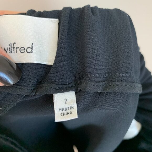 Aritizia Wilfred Trouser Darontal Pants Black Ankle Size 2 - Picture 6 of 9